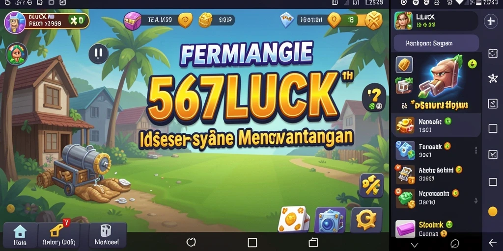 Tampilan gameplay 567LUCK yang menawan dan menyenangkan.