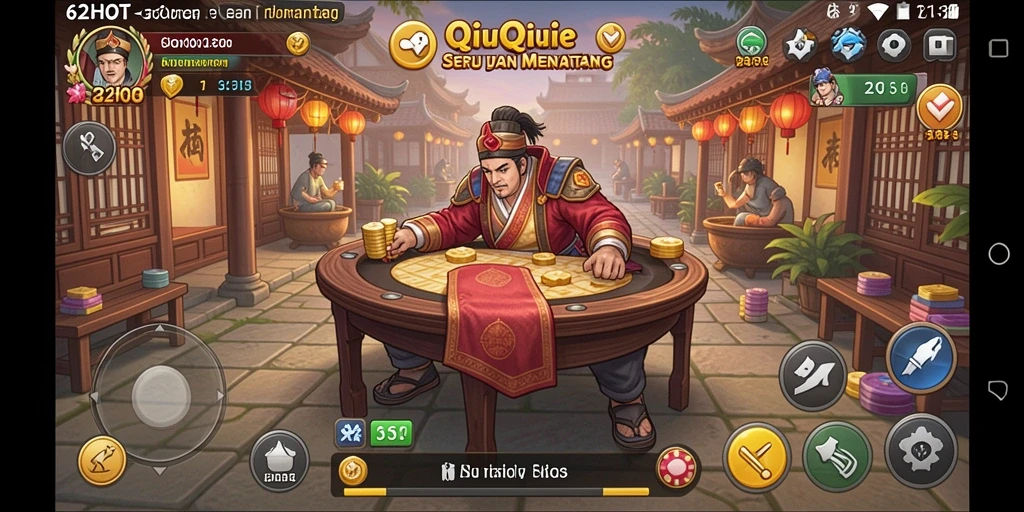 Gameplay QiuQiu menarik dan seru di 62HOT.