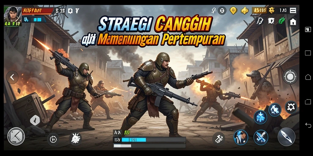 Tampilan gameplay strategis yang mendebarkan di AFAF.