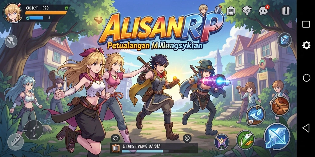 Gameplay seru dan karakter anime yang menarik.