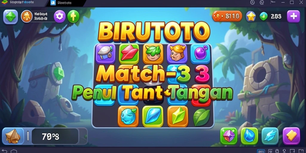 Gameplay seru dalam BIRUTOTO yang penuh warna.