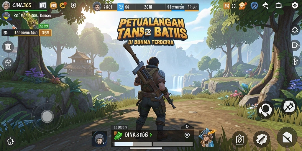 Tampilan gameplay CINA365 yang menakjubkan dengan eksplorasi dunia terbuka.