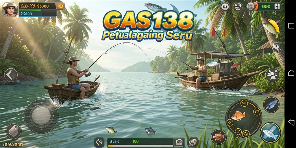 Tampilan gameplay GAS138 dengan suasana memancing yang menawan.