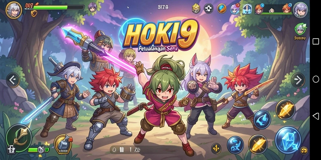 Screenshot HOKI9 menampilkan aksi karakter anime yang menarik.