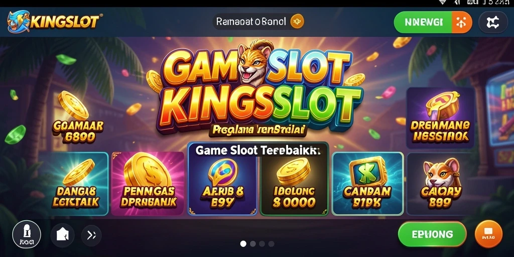 Tampilan gameplay KINGSLOT yang menarik dan menghibur.