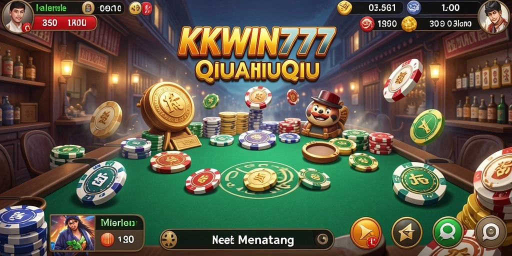 Gameplay seru di KKWIN777 QiuQiu yang menantang.