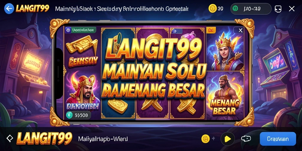 Tampilan gameplay seru di LANGIT99 dengan mesin slot yang beragam.