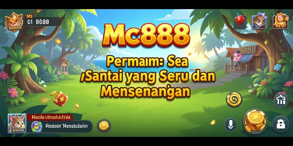 Screenshot utama MC888 menampilkan gameplay yang menenangkan dan warna-warni.