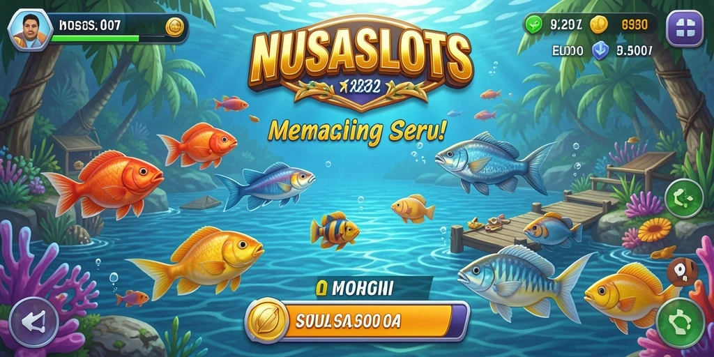 Tangkapan ikan yang memukau dalam permainan NUSASLOTS.
