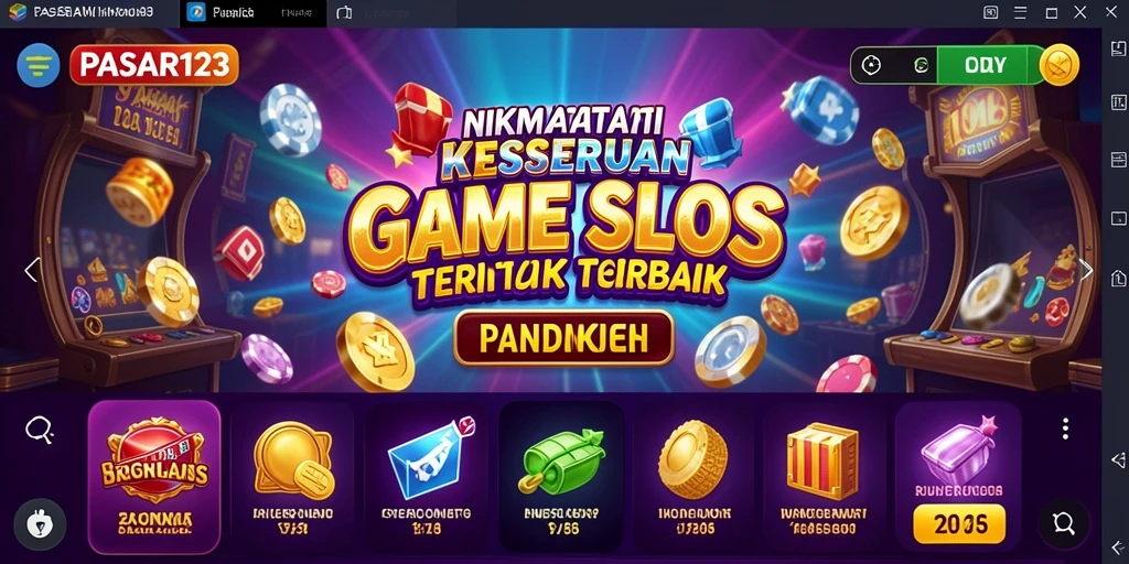 Screenshot PASAR123 menampilkan grafis yang memukau dari gameplay Slot.