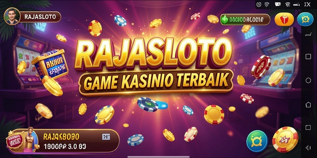 Tampilan gameplay seru dari RAJASLOTO yang penuh warna.