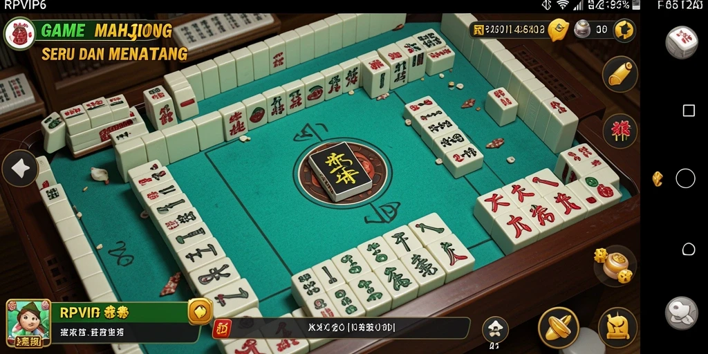 Tampilan gameplay RPVIP6 dengan ubin Mahjong yang menarik dan menantang.
