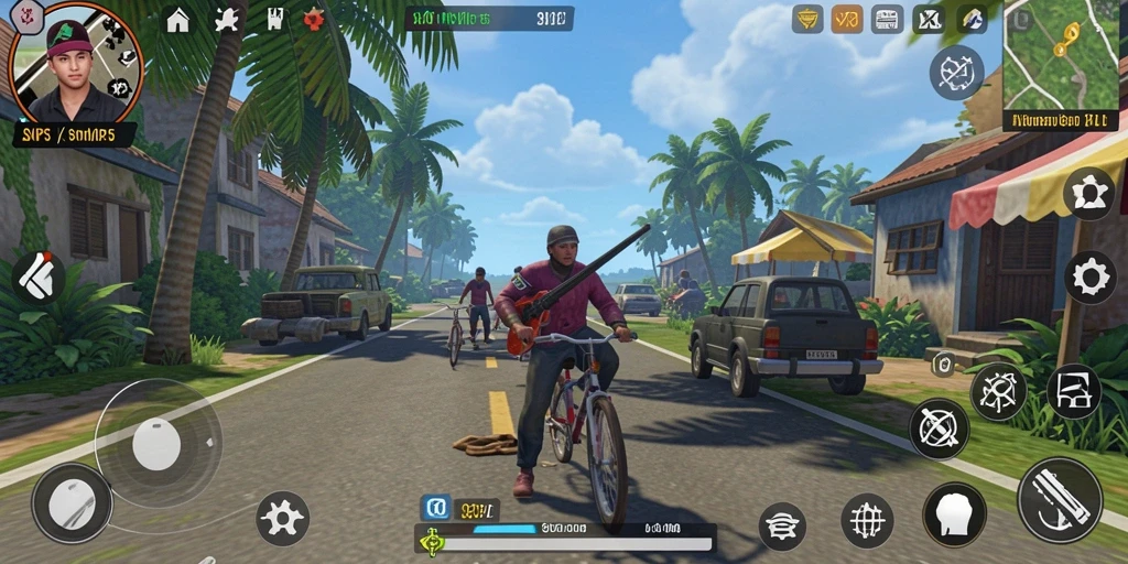 Tampilan gameplay menarik dalam SVIP5 dengan berbagai aktivitas simulasi.