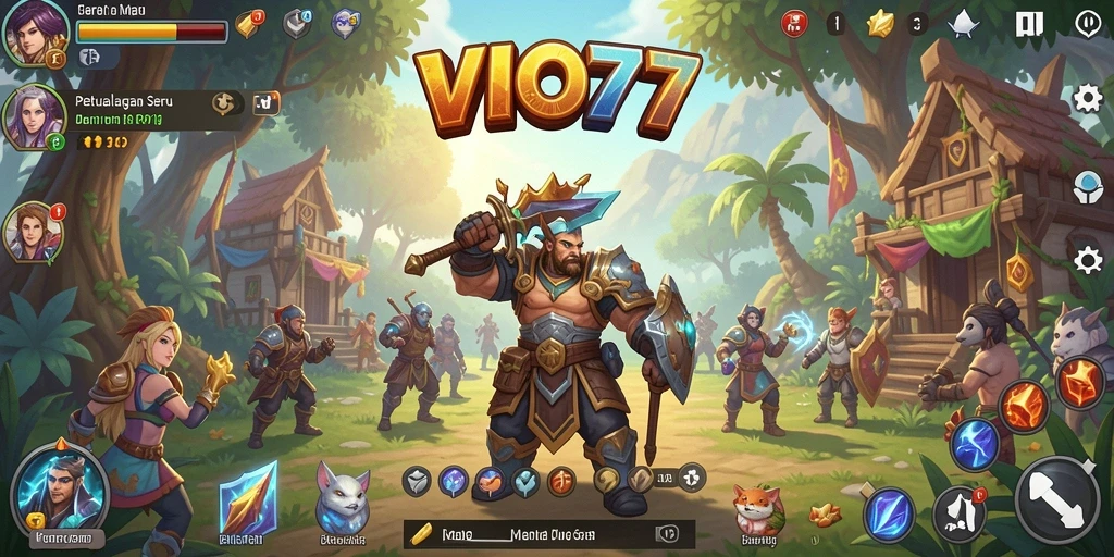 Tampilan menarik dari gameplay RPG VIO77 yang penuh aksi.