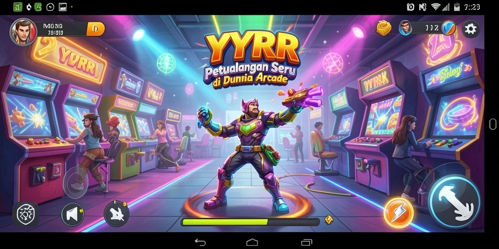Tampilan gameplay seru dari YYRR yang penuh tantangan.
